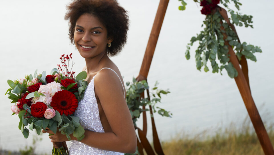 medium-shot-bride-posing-outdoors medium-shot-bride-posing-outdoors